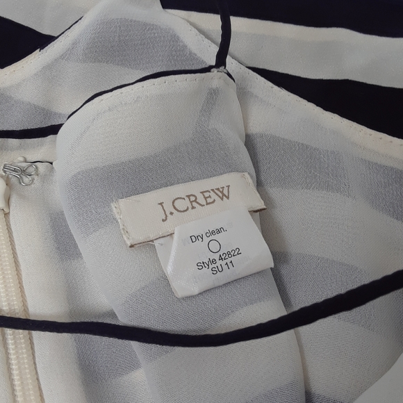 J.Crew Black and White striped dress - Picture 5 of 8